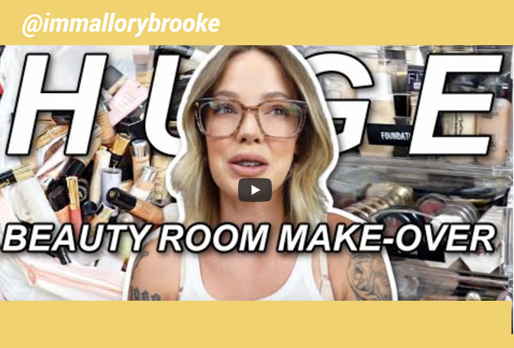 How beauty influencer and MUA, @immallorybrooke decluttered & organzied her beauty collection