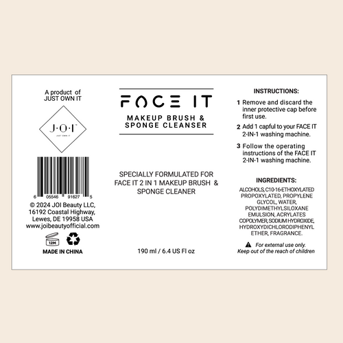 FACE IT 2-IN-1 WASHING MACHINE CLEANSER 190 ml 6.4 US Fl oz
