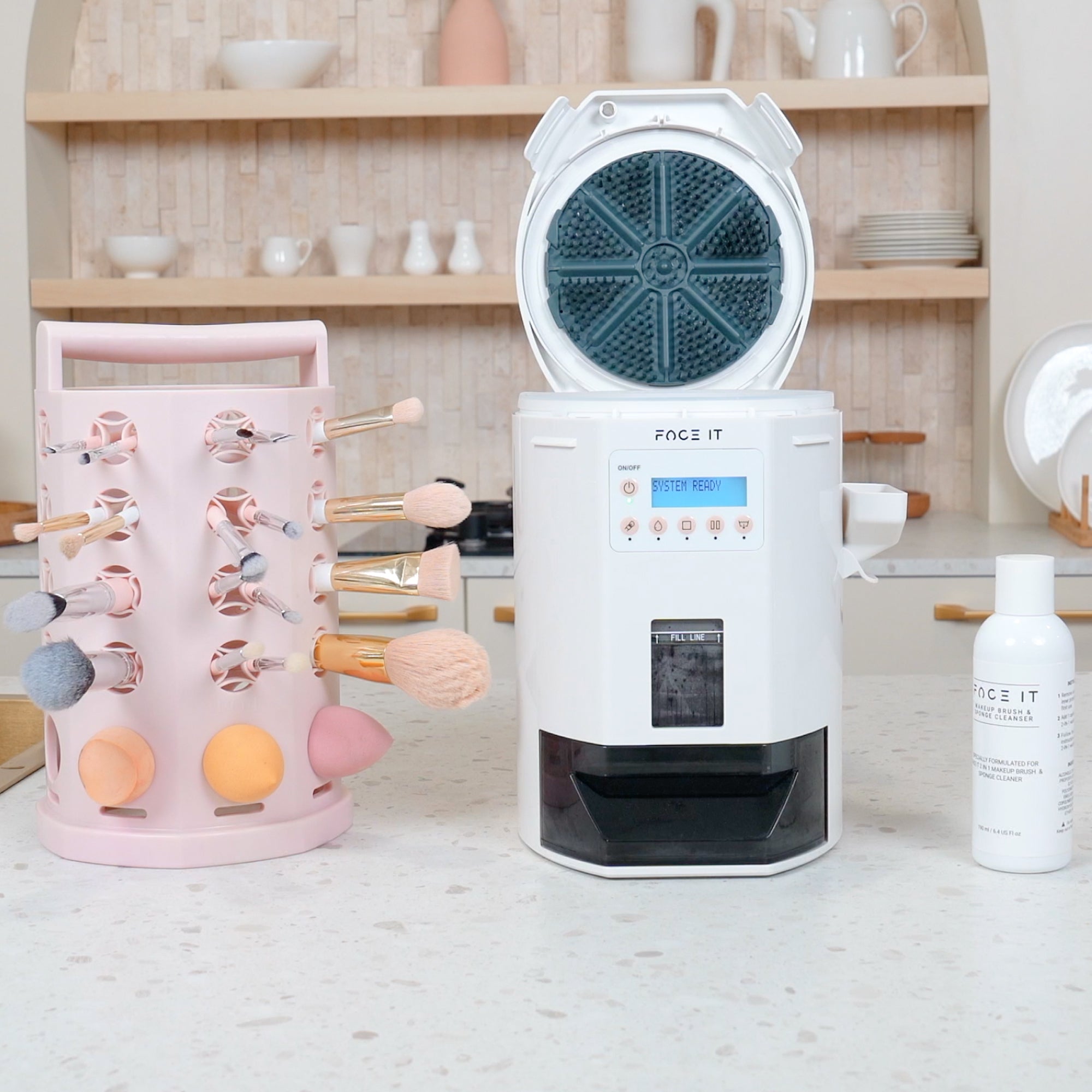 BUNDLE - FACE IT MAKEUP BRUSH & SPONGE WASHING MACHINE + ARIA DRYING RACK