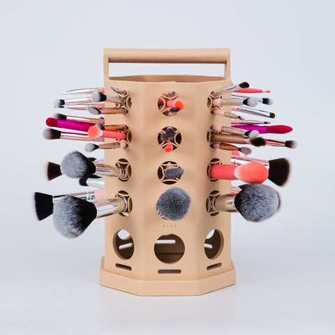 ARIA PORTABLE MAKEUP BRUSHES & SPONGES DRYING RACK (PATENTED)