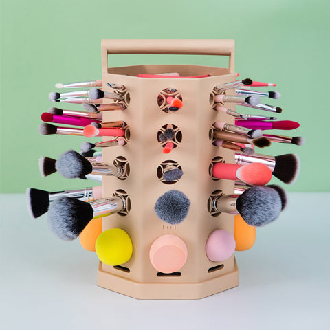 ARIA 2-IN-1 PORTABLE DRYING RACK FOR MAKEUP BRUSHES & SPONGES (PATENTED)
