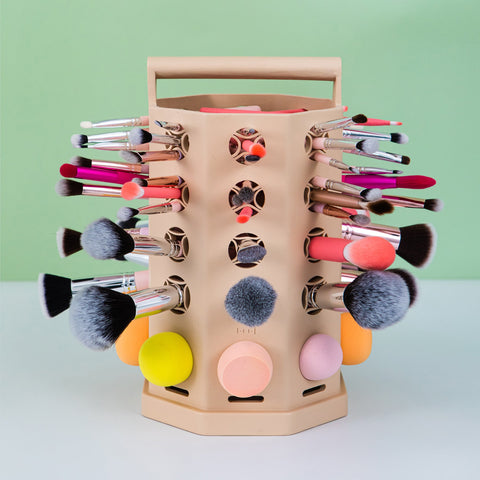 ARIA 2-IN-1 PORTABLE DRYING RACK FOR MAKEUP BRUSHES & SPONGES (PATENTED)