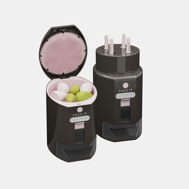 FACE IT 2-IN-1 MAKEUP BRUSH & SPONGE WASHING MACHINE