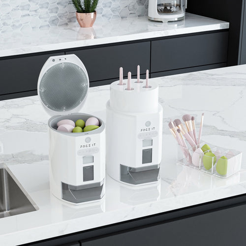 FACE IT 2-IN-1 MAKEUP BRUSH & SPONGE WASHING MACHINE